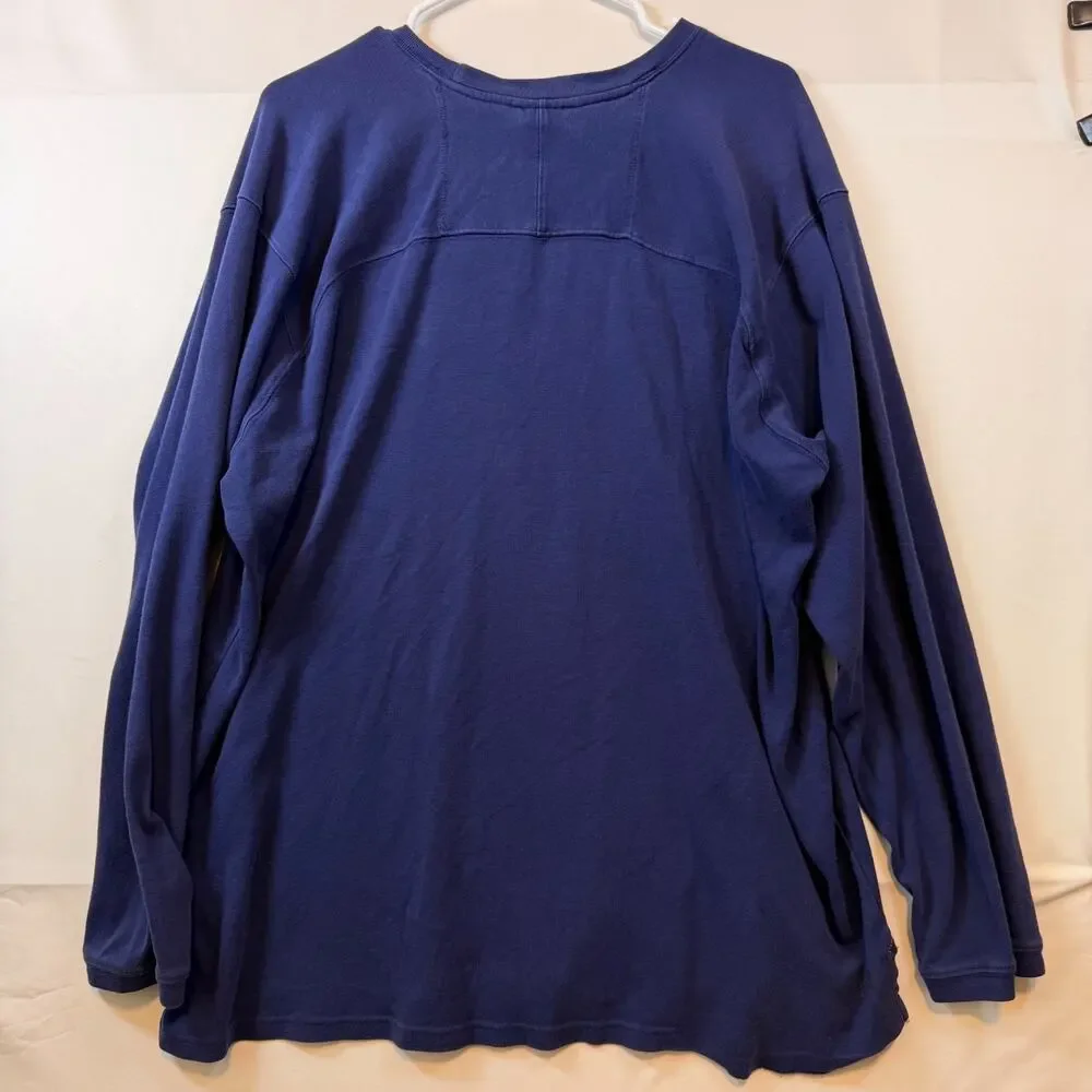 The North Face A5 Series Vintage Long Sleeve Shirt Blue Mens Size XL